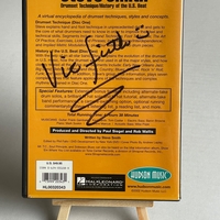 Steve Smith - Drumset Technique DVD. Signed by Steve Smith and Vic Firth