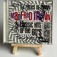 Manfred Mann - Ages of Mann CD. Signed by Paul Jones, Mike Vickers, Tom McGuinness, Mike D’abo and Mike Hugh to front of CD booklet and Manfred Mann at rear