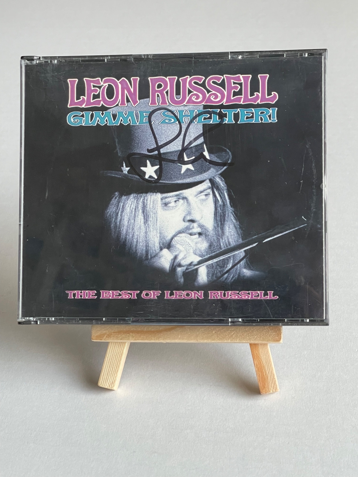 Leon Russell - Gimme Shelter! CD. Signed by Leon Russell x 2