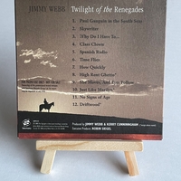 Jimmy Webb - Twilight of the Renegades CD. Signed by Jimmy Webb