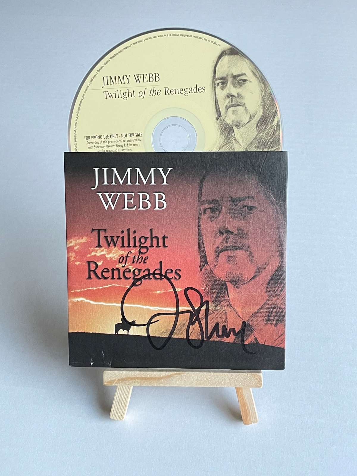 Jimmy Webb - Twilight of the Renegades CD. Signed by Jimmy Webb