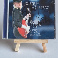 Johnny Winter -  rock n’ roll collection CD. Signed by Johnny Winter