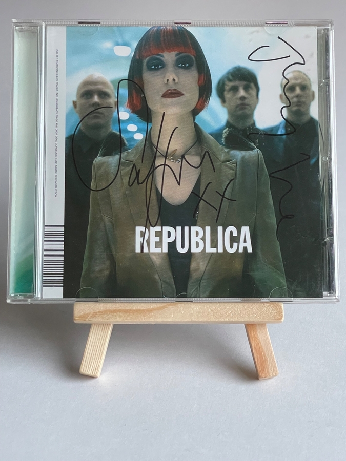 Republica - Republica CD. Signed by Saffron and Johnny Male