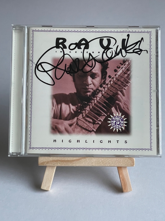 Ravi Shankar - Highlights CD. Signed by Ravi Shankar