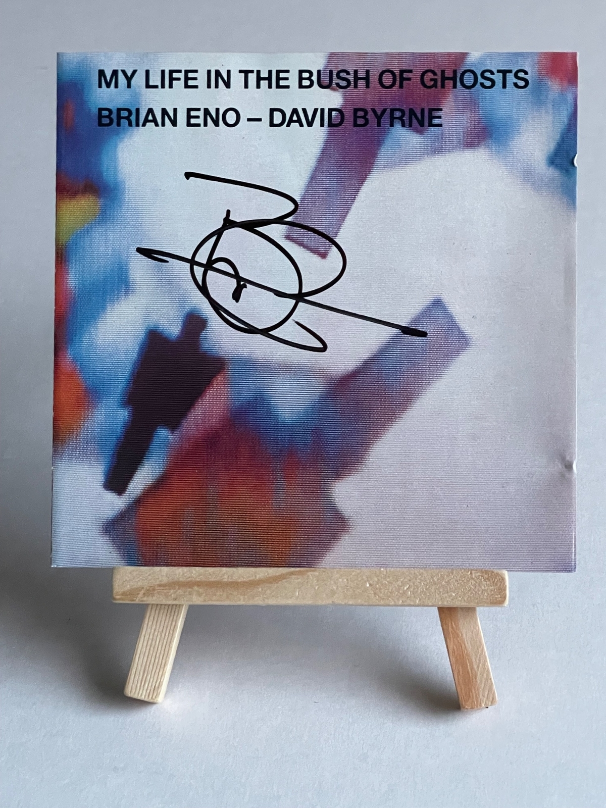 Brian Eno + David Byrne - My Life In The Bush Of Ghosts Cad. Signed by Brian Eno