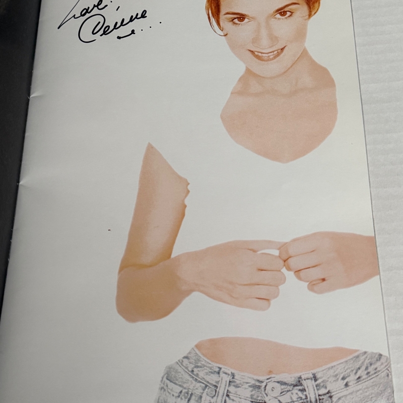 Celine Dion Programme - signed Twice by Celine Dion.