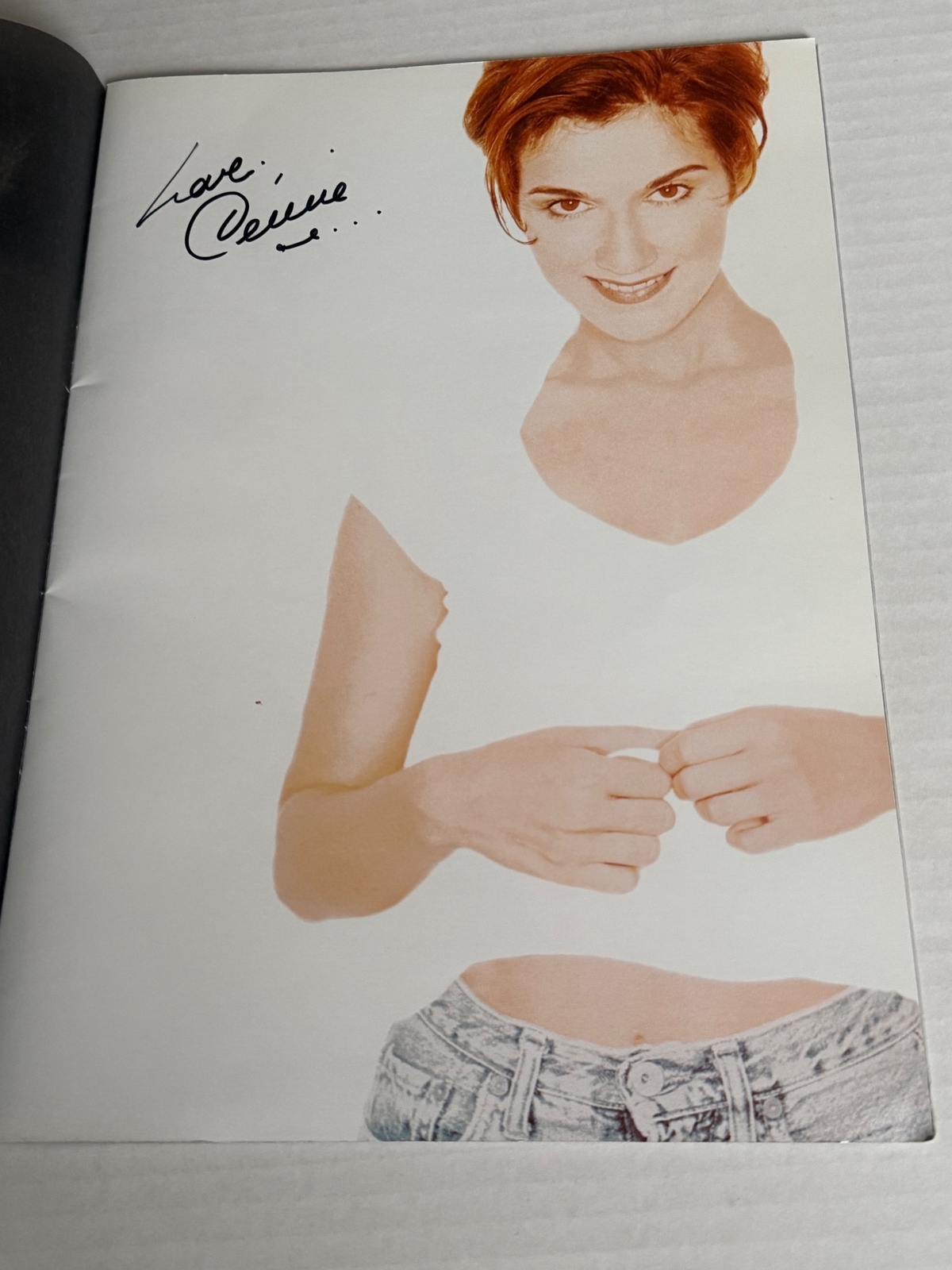 Celine Dion Programme - signed Twice by Celine Dion.