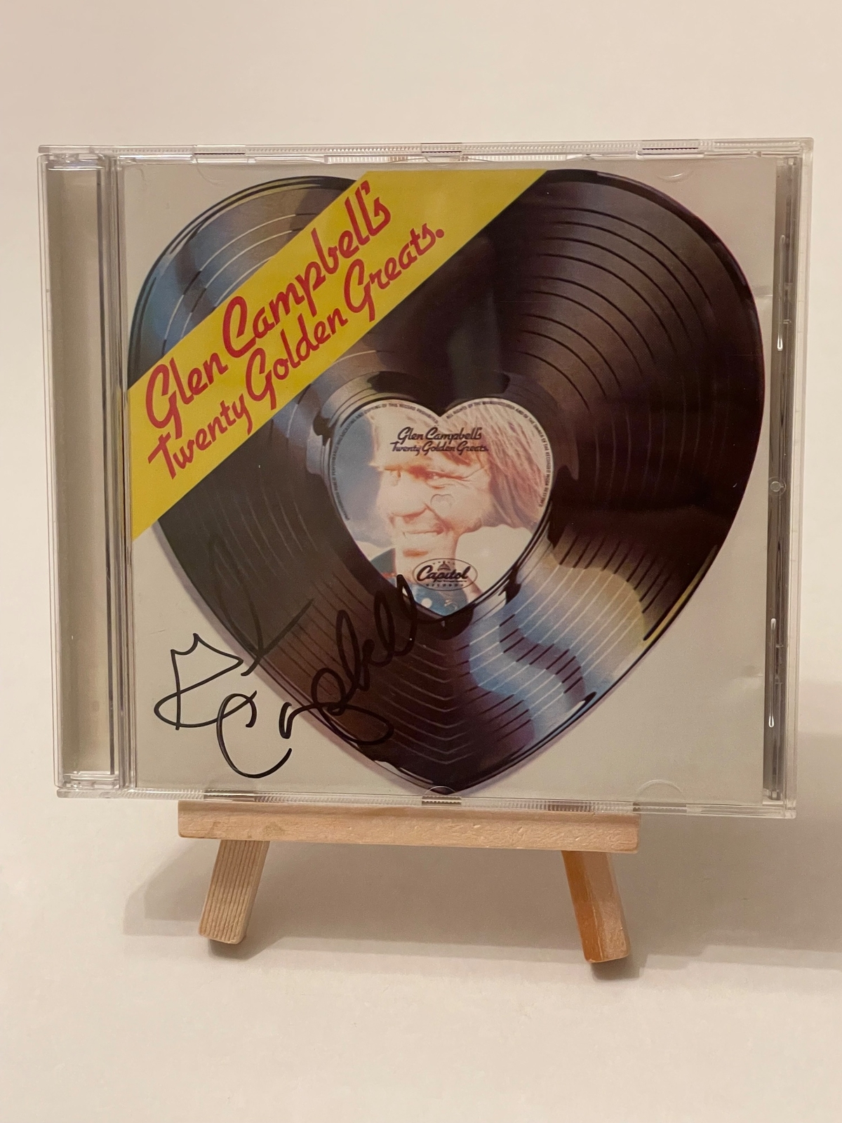 Glen Campbell - Twenty Golden Greats CD. Signed by Glen Campbell