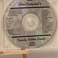 Glen Campbell - Twenty Golden Greats CD. Signed by Glen Campbell