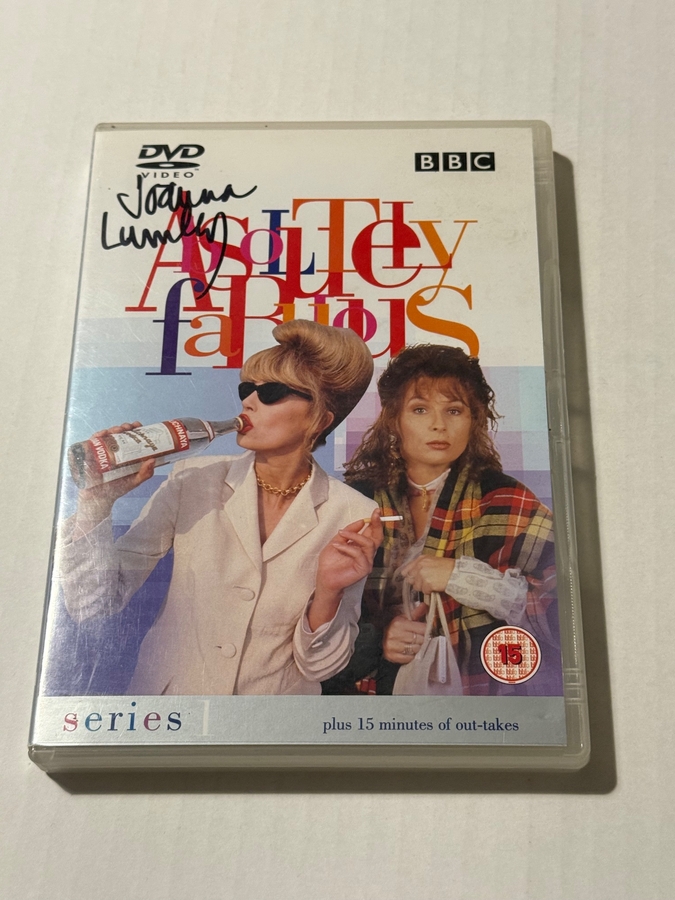 Absolutely Fabulous- Series 1 DVD. Signed by Joanna Lumley.