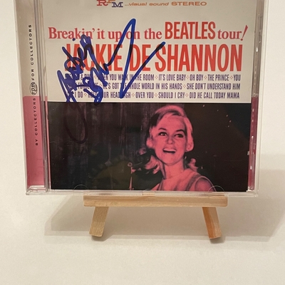 Jackie De Shannon - Breakin’ It Up On The Beatles Tour CD. Signed by Jackie De Shannon