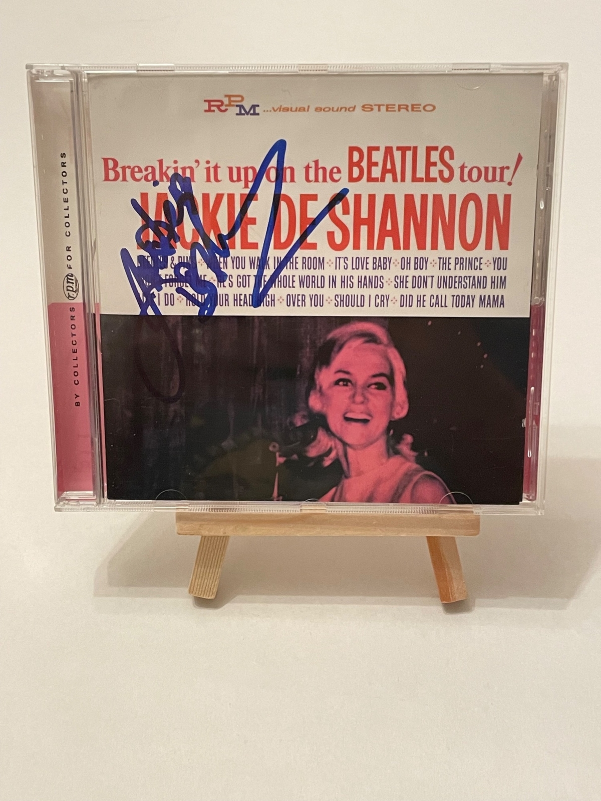 Jackie De Shannon - Breakin’ It Up On The Beatles Tour CD. Signed by Jackie De Shannon
