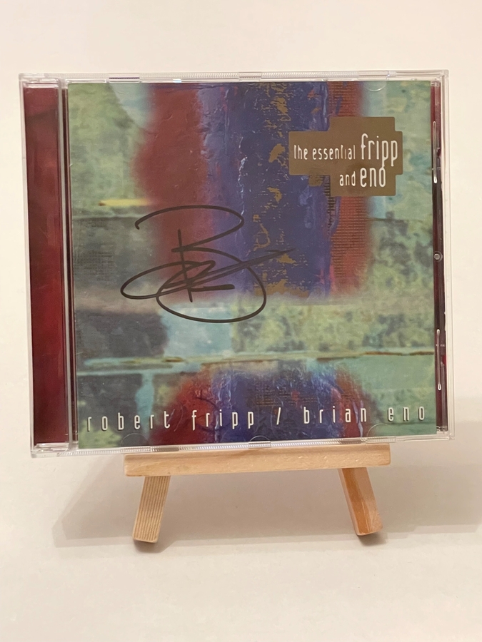 Robert Fripp and Brian ENO - The Essential Fripp and ENO CD. Signed by Brian Eno