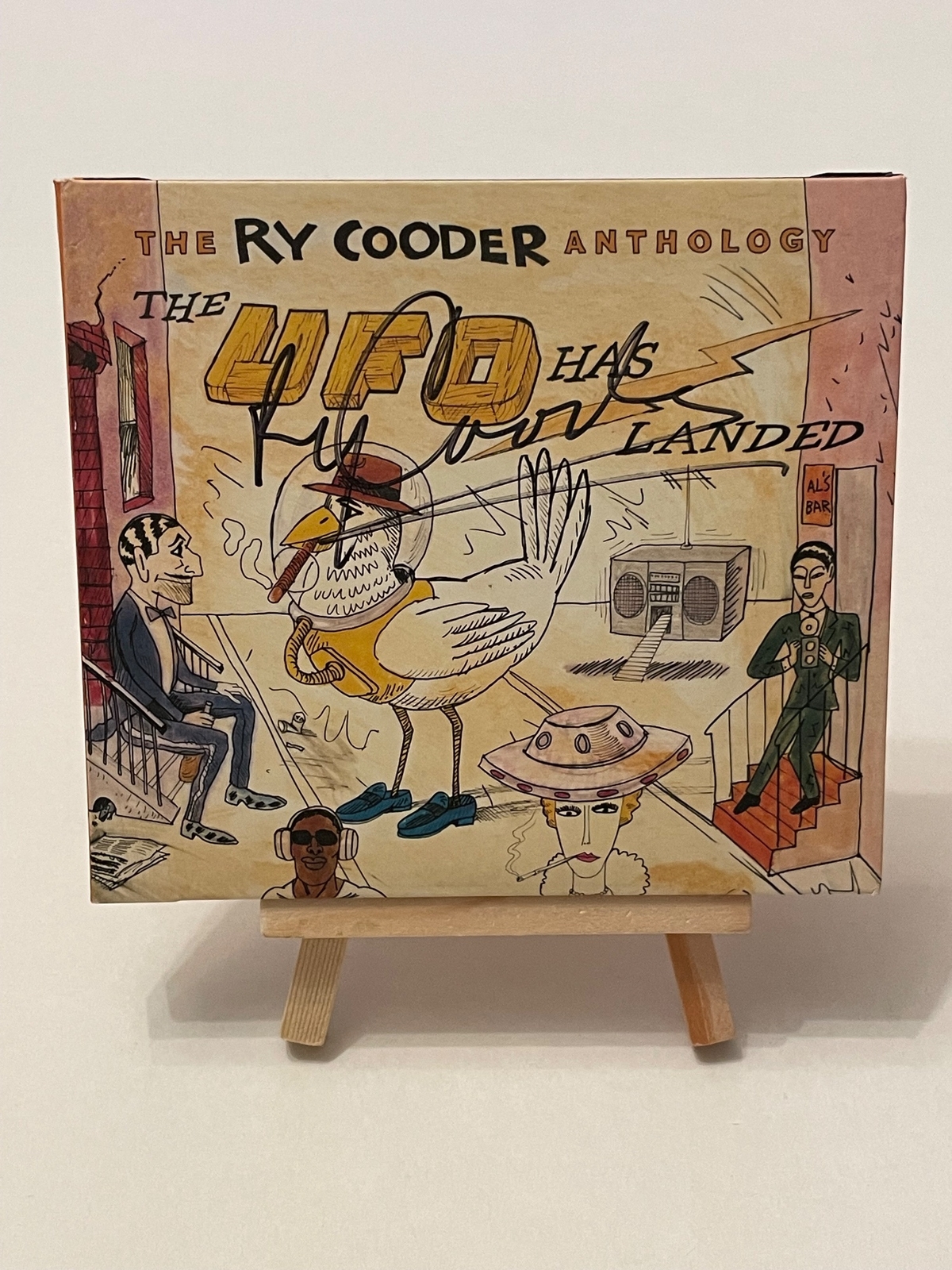 Ry Cooder - The Ry Cooder Anthology CD. Signed by Ry Cooder