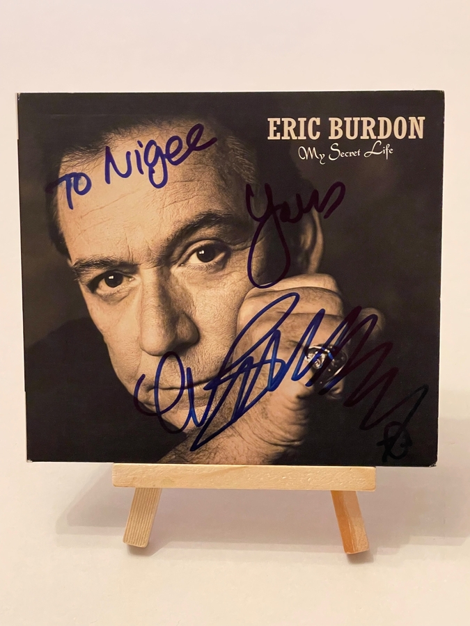 Eric Burdon - My Secret Life CD. Signed by Eric Burdon, dedicated to Nigel