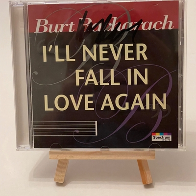 Burt Bacharach - I’ll Never Fall In Love Again CD. Signed by Burt Bacharach