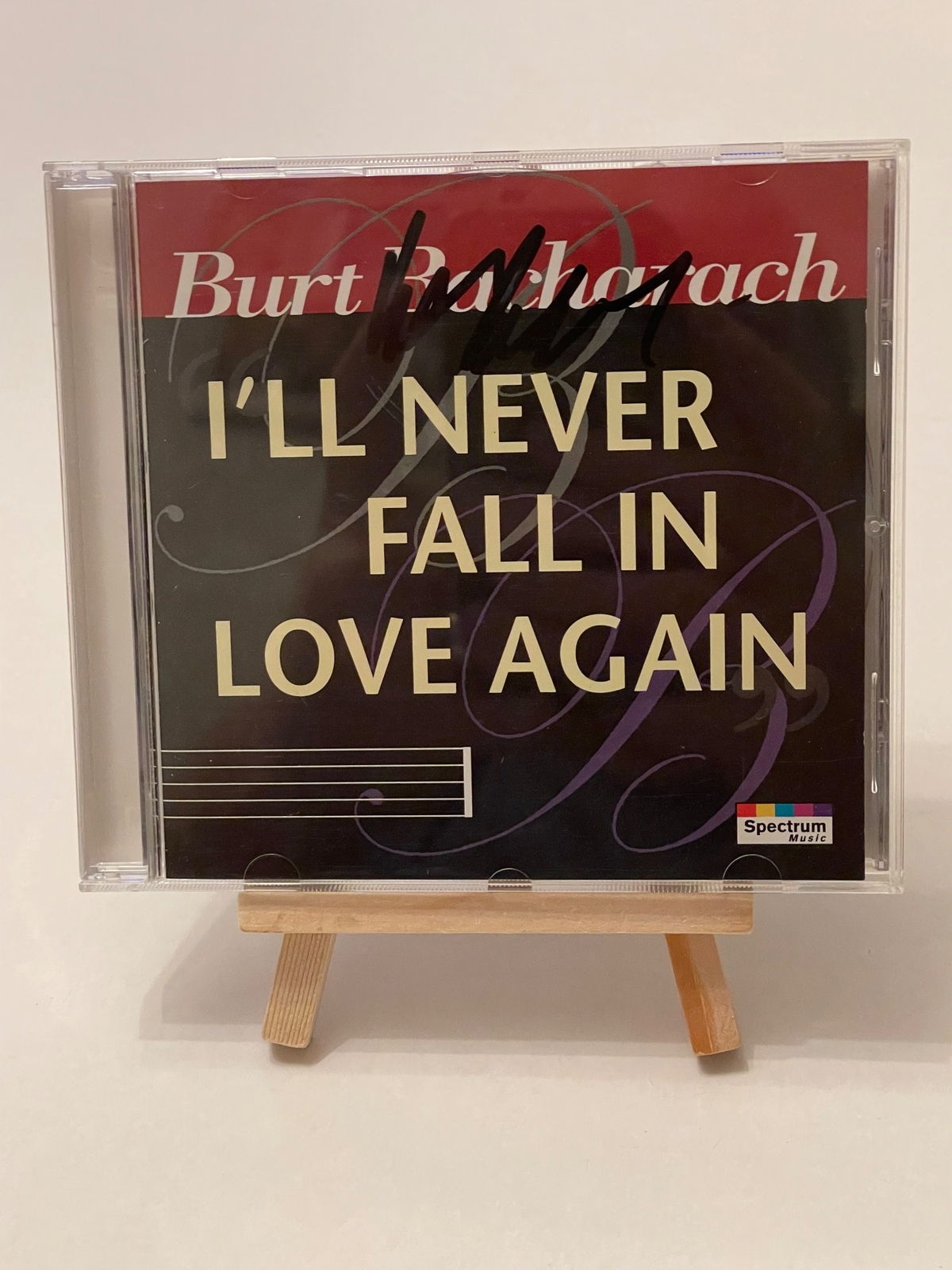 Burt Bacharach - I’ll Never Fall In Love Again CD. Signed by Burt Bacharach