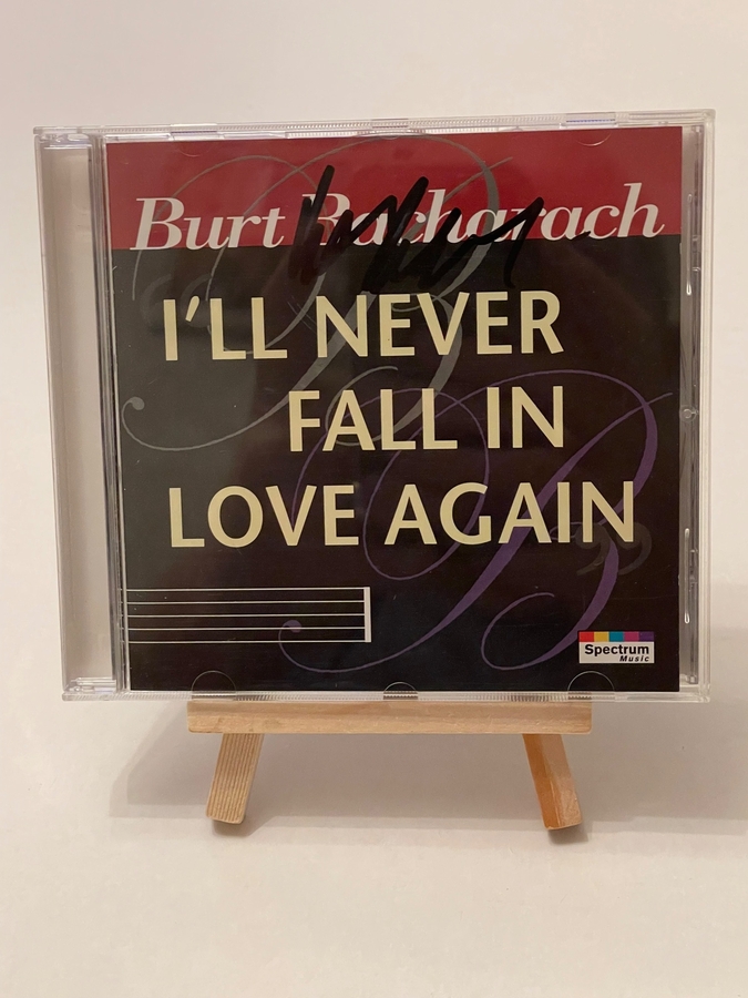 Burt Bacharach - I’ll Never Fall In Love Again CD. Signed by Burt Bacharach