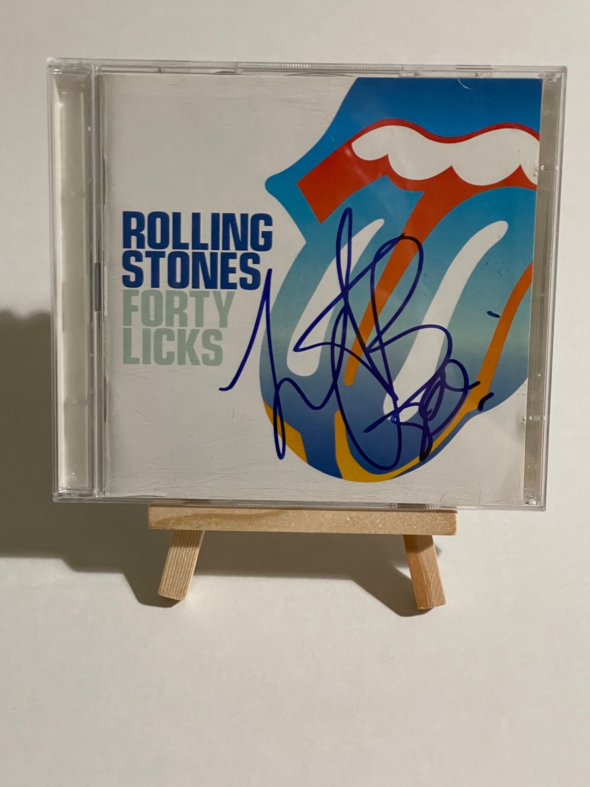Rolling Stones - Forty Licks CD. Signed by Charlie Watts