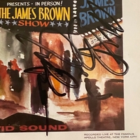 James Brown - The James Brown Show CD. Signed by James Brown personalised to Nigel, Jeff Watkins and James Brown again