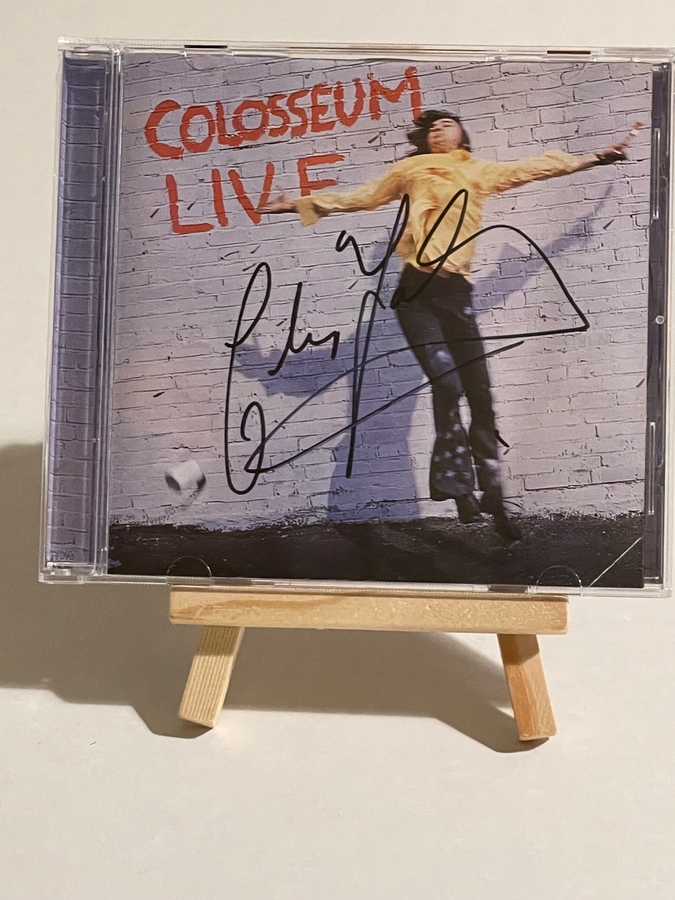 Colosseum - Live CD. Signed by Chris Farlowe, Clem Clemson, Jon Hiseman, Dick Heckstall-Smith, Mark Clarke? And possibly 1 other