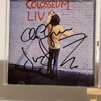 Colosseum - Live CD. Signed by Chris Farlowe, Clem Clemson, Jon Hiseman, Dick Heckstall-Smith, Mark Clarke? And possibly 1 other