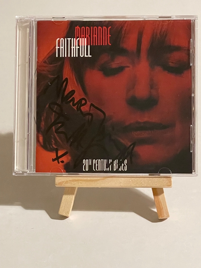 Marianne Faithfull - 20th Century Blues CD. Signed by Marianne Faithfull and Paul Trueblood
