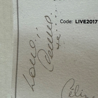 Photobook Card signed by Celine Dion.