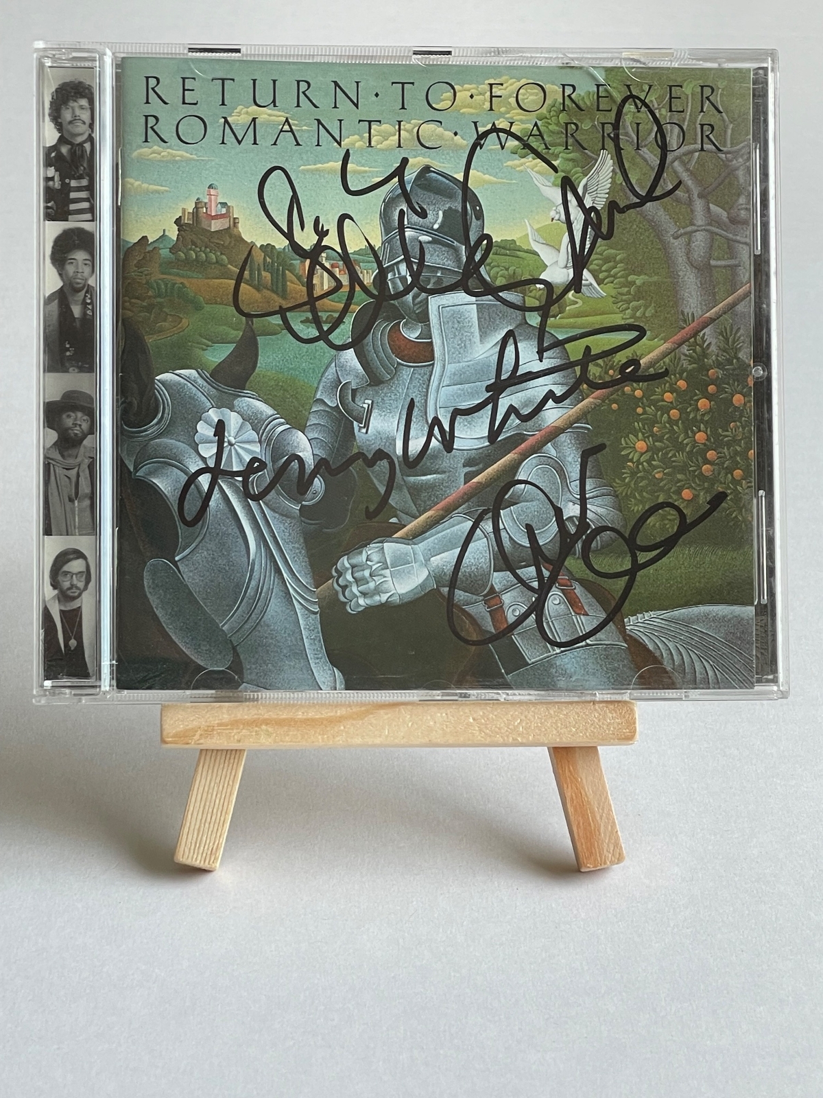 Return To Forever - Romantic Warrior CD. Signed by Lenny White, Chick Corea, Stanley Clarke and Al Di Meola