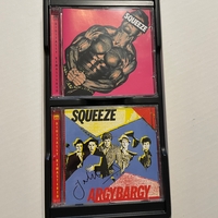 Squeeze - Six of One CD Boxset. Signed by Jools Holland x3, Chris Difford x2