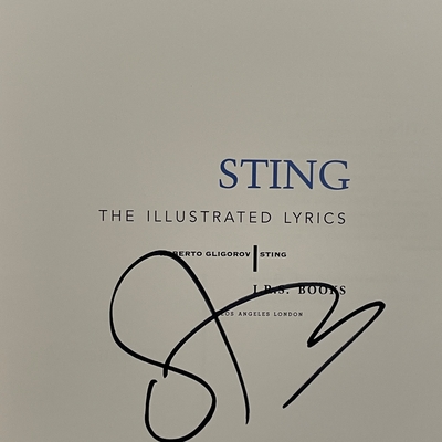 Sting - Accoustic live in Newcastle Cad boxset. Signed by Sting x 2