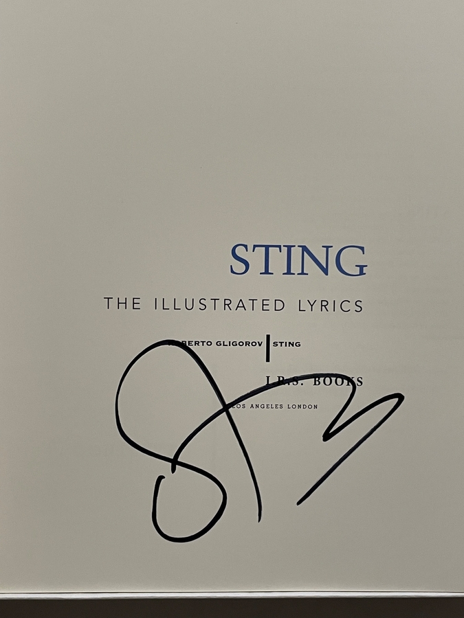 Sting - Accoustic live in Newcastle Cad boxset. Signed by Sting x 2