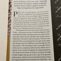 Prince - The Beautiful Ones Hardback Book. Signed by Dan Piepenbring