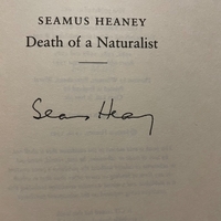 Seamus Heaney - Death of a Naturalist paperback book. Signed by Seamus Heaney