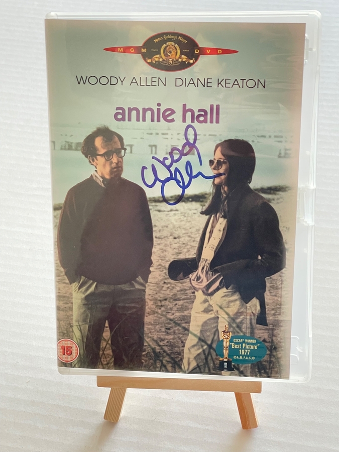 Annie Hall DVD - signed by Woody Allen (damaged rear cover