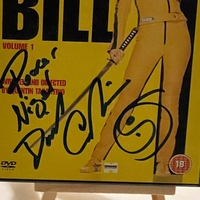 Kill Bill DVD. Personalised to Nigel and signed by David Carradine