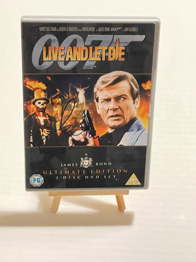 Live and Let Die DVD. Signed by Roger Moore