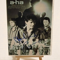 A-Ha Headlines and Deadlines DVD. Signed by Paul Waaktaar-Savoy, Magne Furuholmen and Morton Harket