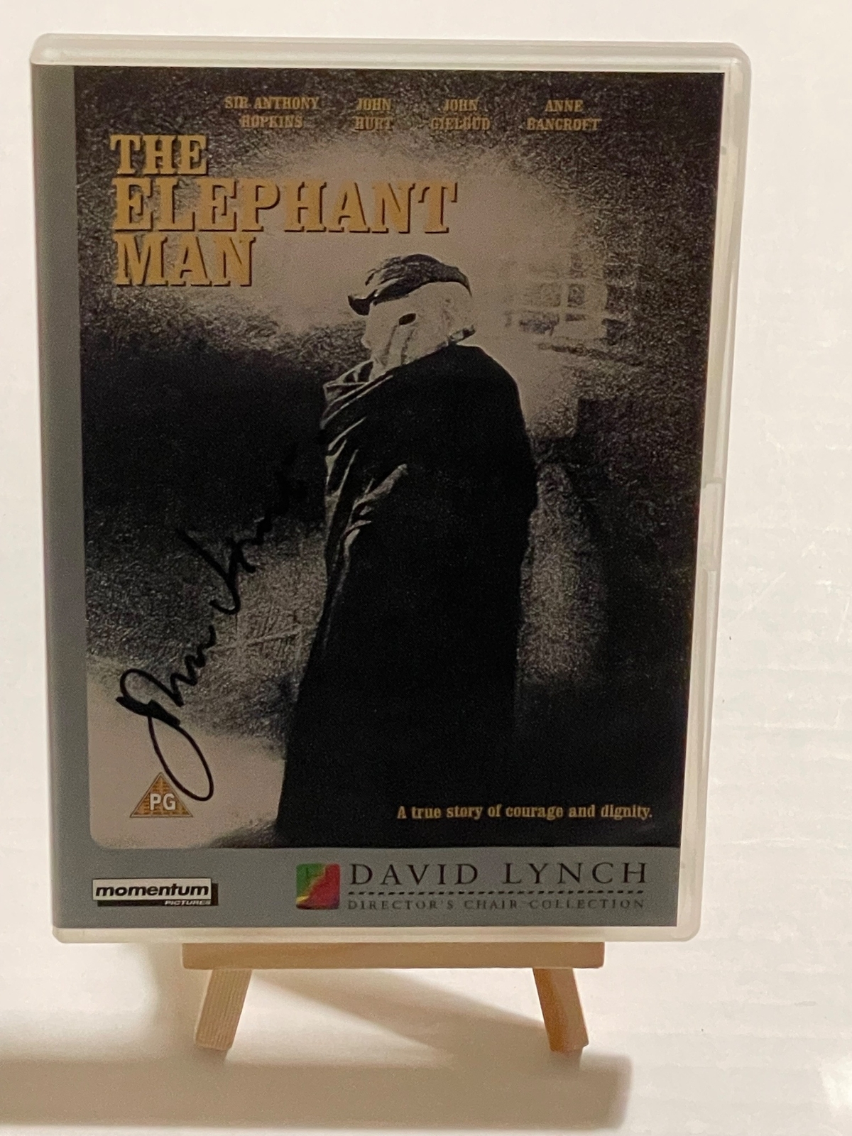 The Elephant Man DVD. Signed by John Hurt