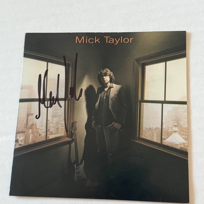 Mick Taylor - Mick Taylor CD. Signed by Mick Taylor