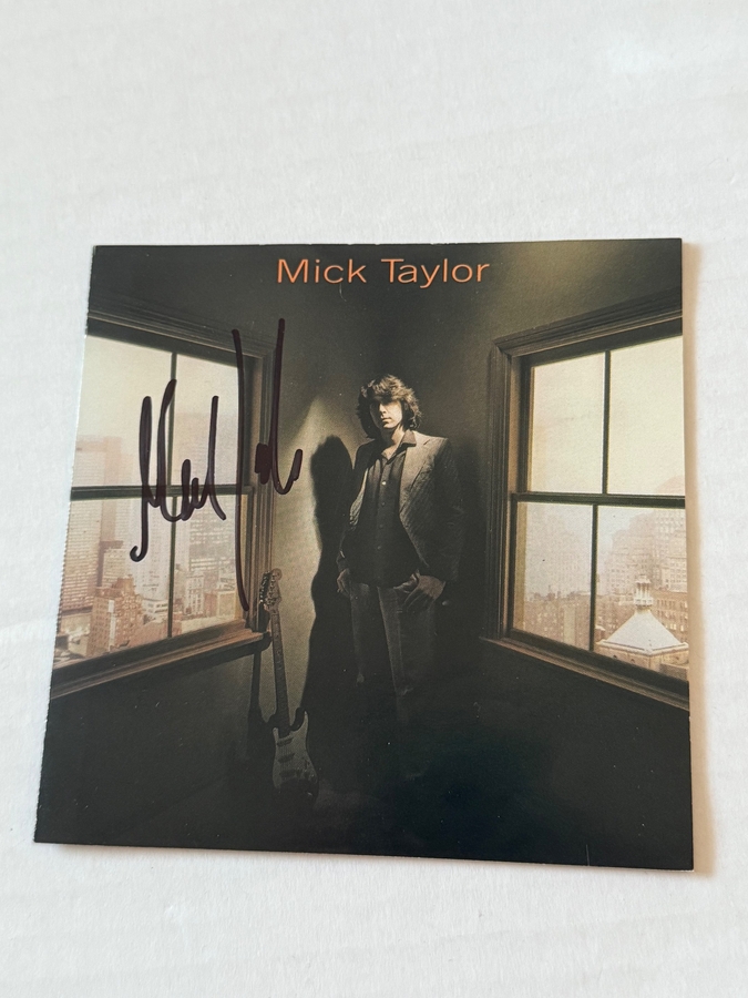 Mick Taylor - Mick Taylor CD. Signed by Mick Taylor