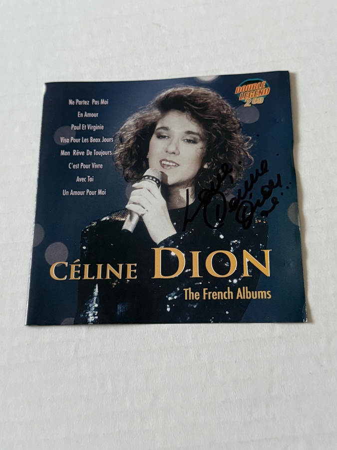 Celine Dion - The French Album CD. Signed by Celine Dion