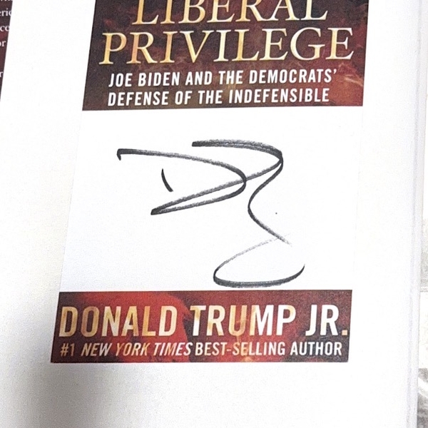 Donald Trump Jr. signed book