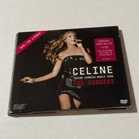 Celine Dion - Taking Chances World Tour - The Concert. Inside cover (torn) and CD booklet Signed by Celine Dion.