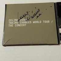 Celine Dion - Taking Chances World Tour - The Concert. Inside cover (torn) and CD booklet Signed by Celine Dion.