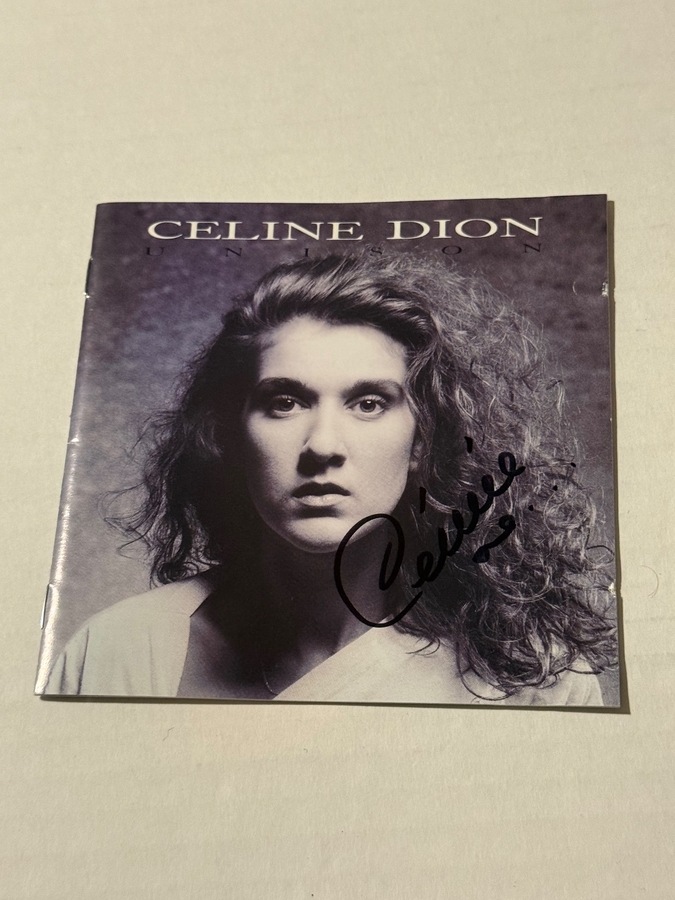 Celine Dion - Unison CD. Signed by Celine Dion.