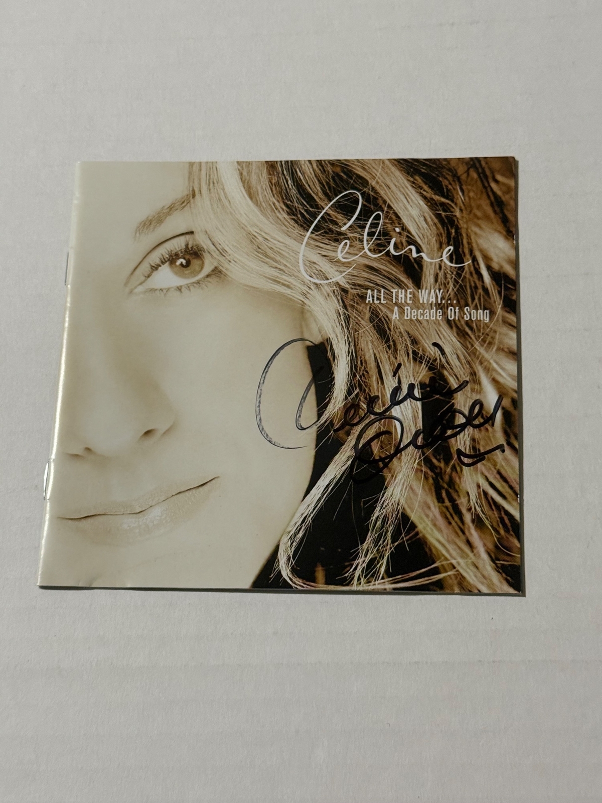 Celine Dion - All The Way CD. Signed by Celine Dion