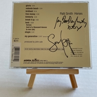 Patti Smith - Horses CD. Signed by Patti Smith, Jay Dee Daughtery and Lenny Kaye