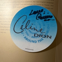 Celine Dion - For Keeps hardback book with keepsakes. Signed by Celine Dion 9 times and Rene Angelil twice