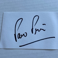 Paco Pena signed card